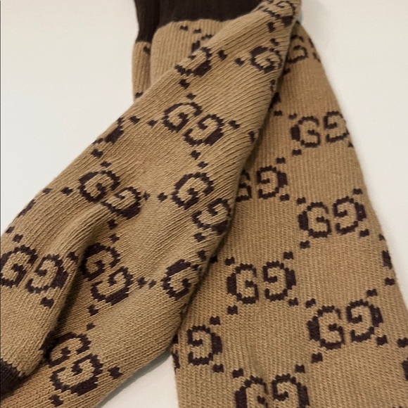 Gucci Other - Authentic Gucci Beige and Dark Brown Unisex Socks